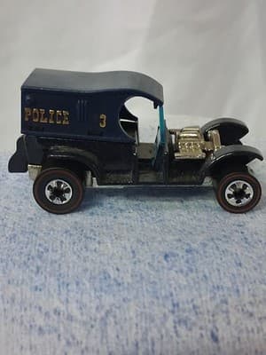 Hot Wheels 25th Anniversary Red Lines Paddywagon - Black/Blue - #2 - Thumbnail 3