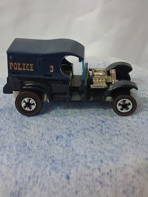 Hot Wheels 25th Anniversary Red Lines Paddywagon - Black/Blue - Nice - Thumbnail 3