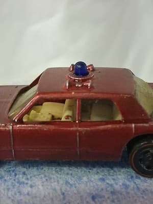 Fire Chief Cruiser Spectraflame Red Vtg 1968 Hot Wheels Mattel Redline Repaint - Thumbnail 9