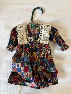 Lovely Christmas Handmade Designer Doll Dress For 18" American Girl Doll Dress - Thumbnail 2