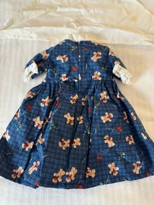 Cute Teddy Bear Handmade Designer Doll Dress For 18" American Girl Doll Dress - Thumbnail 2