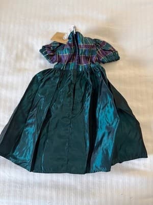 Beautiful Green Handmade Designer Doll Dress For 18" American Girl Doll Dress
