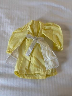 Lovely Yellow Handmade Designer Doll Dress For 18" American Girl Doll Dress - Thumbnail 2