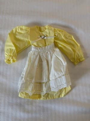 Lovely Yellow Handmade Designer Doll Dress For 18" American Girl Doll Dress