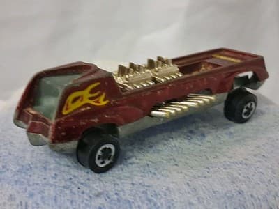🚩 JOHNNY LIGHTNING TOPPER RARE " RED " HAIRY HAULER - Thumbnail 4