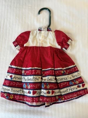 Lovely Handmade Designer Doll Dress For 18" American Girl Doll Home Sweet Home - Thumbnail 2