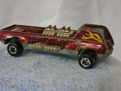 🚩 JOHNNY LIGHTNING TOPPER RARE " RED " HAIRY HAULER - Thumbnail 2