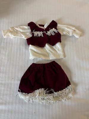 Lovely 2 Piece Handmade Designer Doll Dress For 18" American Girl Doll Dress