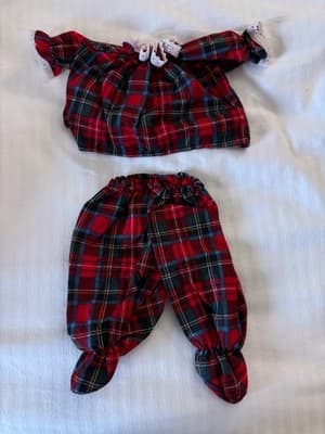 Plaid Cozy Handmade Designer Outfit 2pc For 18" American Girl Doll Beautiful