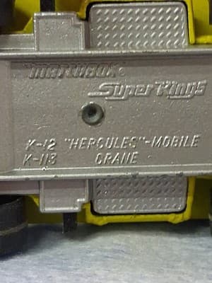 Matchbox Super Kings Lesney 1974 No. K-12 “Hercules” Mobile Crane Laing - Thumbnail 12