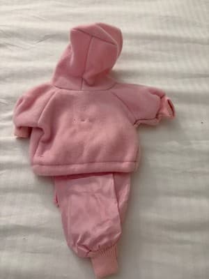 Pink 2 PC Hooded Handmade Designer Outfit , For 18" American Girl Doll - Thumbnail 3