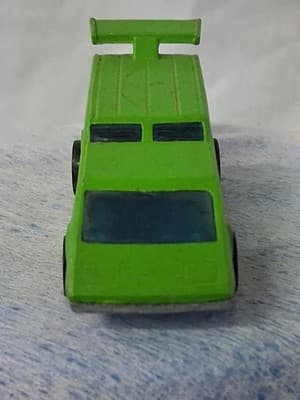 Vintage 1976 Hot Wheels Spoiler Sport Green Double Window BW Blackwall Hong Kong - Thumbnail 2
