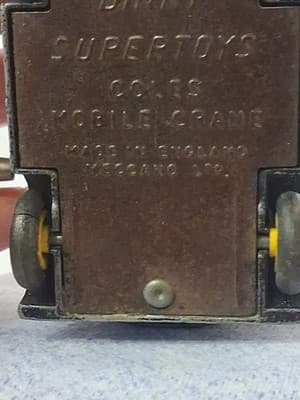 Vintage Dinky Supertoys Coles Mobile Crane England Lesney Last 1940s Era Nice! - Thumbnail 12