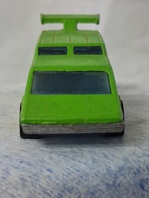 Vintage 1976 Hot Wheels Spoiler Sport Green Double Window BW Blackwall Hong Kong - Thumbnail 3