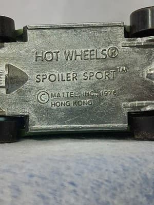 Vintage 1976 Hot Wheels Spoiler Sport Green Double Window BW Blackwall Hong Kong - Thumbnail 8