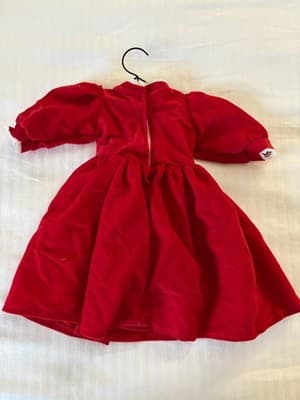Handmade Designer Outfit Dress For 18" American Girl Doll Beautiful Red - Thumbnail 2