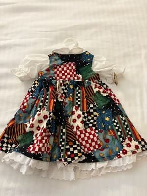 Custom Handmade Designer Dress For 18" American Girl Doll Beautiful Pattern - Thumbnail 2