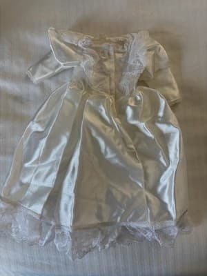 Lovely White Handmade Designer Dress For 18" American Girl Doll Beautiful - Thumbnail 2