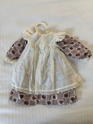 Lovely Flower Colonial Style Handmade Designer Dress For 18" American Girl Doll - Thumbnail 2