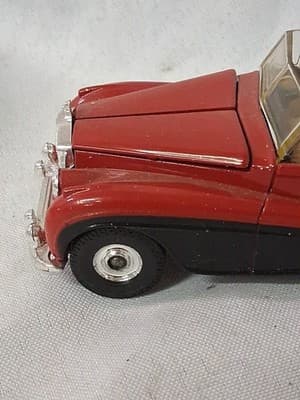 Corgi 13cm Long Diecast 814 - 1952 Rolls Royce Silver Dawn - Red/Black 🇬🇧 - Thumbnail 6