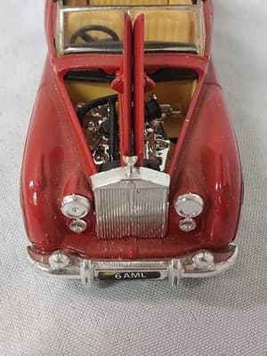 Corgi 13cm Long Diecast 814 - 1952 Rolls Royce Silver Dawn - Red/Black 🇬🇧 - Thumbnail 5