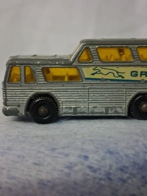 Vintage Matchbox Lesney No. 66 Coach Greyhound Bus Made in England Yellow Window - Thumbnail 4