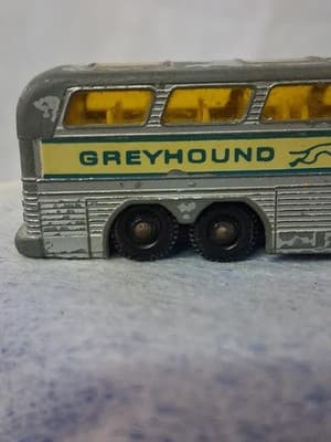 Vintage Matchbox Lesney No. 66 Coach Greyhound Bus Made in England Yellow Window - Thumbnail 8