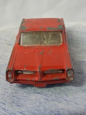 Vintage Lesney Matchbox Series No 22 Red Die Cast Pontiac GP Sports Coupe 1964 - Thumbnail 6