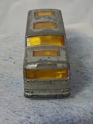 Vintage Matchbox Lesney No. 66 Coach Greyhound Bus Made in England Yellow Window - Thumbnail 6