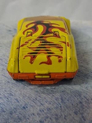 Vintage Matchbox Superfast No. 33 Datsun 126X – 1973 England – Yellow w/ Flames - Thumbnail 8