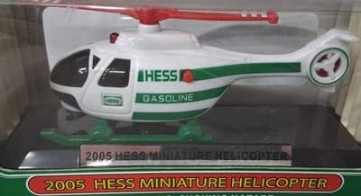 Hess Minature Helicopter Green & White 2005 Boxed New - Thumbnail 2