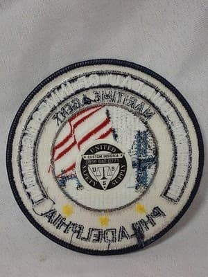 FBI PHILADELPHIA MARITIME AGENT CLOTH POLICE PATCH FLASHER New - Thumbnail 2