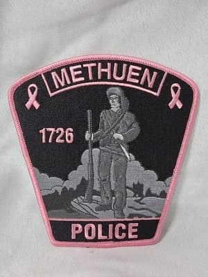 Methuen Police 1726 Pink Breast Cancer Awareness Massachusetts MA Patch