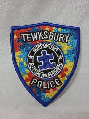 Tewksbury Autism Awareness 1734 Police Police US Patch Sleeve Badge USA 🧩