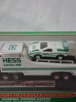 2001 Miniature Hess Racer Car Transport - New In Box - Thumbnail 3