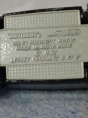Vintage Matchbox 75 Superfast #51 Midnight Magic 1972 Hong Kong Loose Toy Car - Thumbnail 7