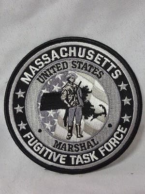 US Marshal Service Massachusetts Fugitive Task Force Boston Black/White
