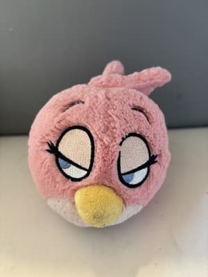 Angry Birds Stella Pink Girly Bird Plush 8" Pillow Doll Character Mighty Mojo