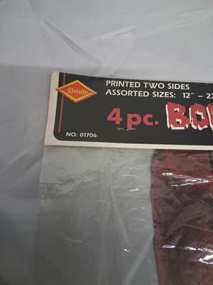 Bristle 4 PCs Body Parts Cutouts 30cm - 56cm Brand New Sealed Rare Vintage 1996 - Thumbnail 5