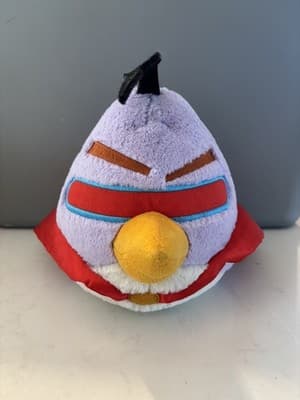 Angry Birds Space Lazer Bird Plush Purple Laser 5" 2012 Commonwealth