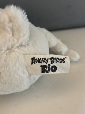 Angry Birds Rio Nigel White Bird Plush Toy | 5" CWT 2012 - Thumbnail 3