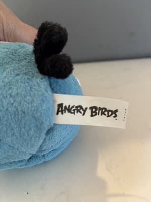 Angry Birds Seasons Santa Blue Bird Plush | 5" 2011 CWT RARE ToysRUs Variant - Thumbnail 3