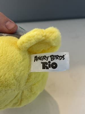 Angry Birds Rio Nico 5" Plush Yellow Stuffed Plush Blue/Green Hat - Thumbnail 3