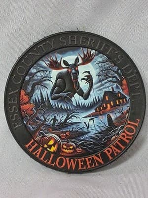 Rare Sheriff's Department Essex County Massachusetts Patch Halloween Patrol 🎃