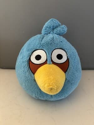 Angry Birds Small Blue Plush Toy Used
