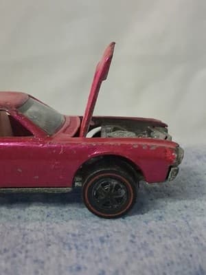 Vintage Hot Wheels Redline 1968 AMX Pink USA RARE 🔥🔥 - Thumbnail 3