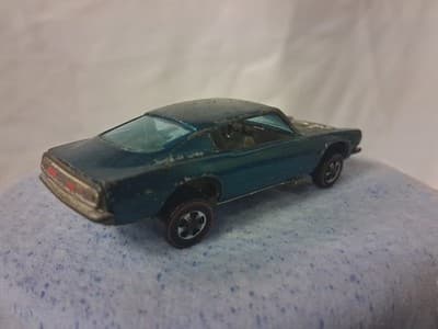 Vintage Hot Wheels Mattel Redline Aqua Custom Barracuda Dated 1967 🔥 - Thumbnail 2