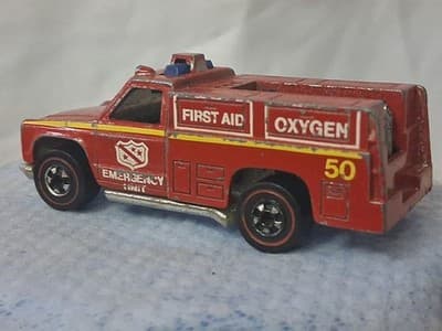 Hot Wheels Redline 1974 Emergency Unit 50 Truck Firstaid Oxygen Vintage - Thumbnail 5