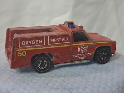 Hot Wheels Redline 1974 Emergency Unit 50 Truck Firstaid Oxygen Vintage - Thumbnail 7
