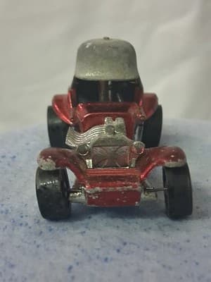 Rare Vintage Redline Hot Wheels RED Red Baron 1969 Hong Kong - Thumbnail 6